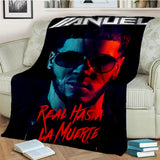 Free Anuel AA Rapper Hip Hop Singer Blanket,Soft Throw Blanket for Home Bedroom Bed Sofa Picnic Travel Office Cover Blanket Kids