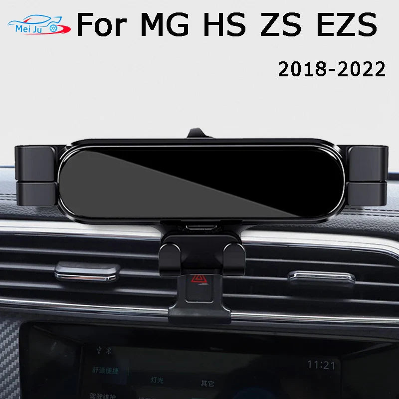 Car Phone Holder For MG ZS ev HS 2021 2022 Car Styling Bracket GPS Stand Rotatable Support Mobile Accessories