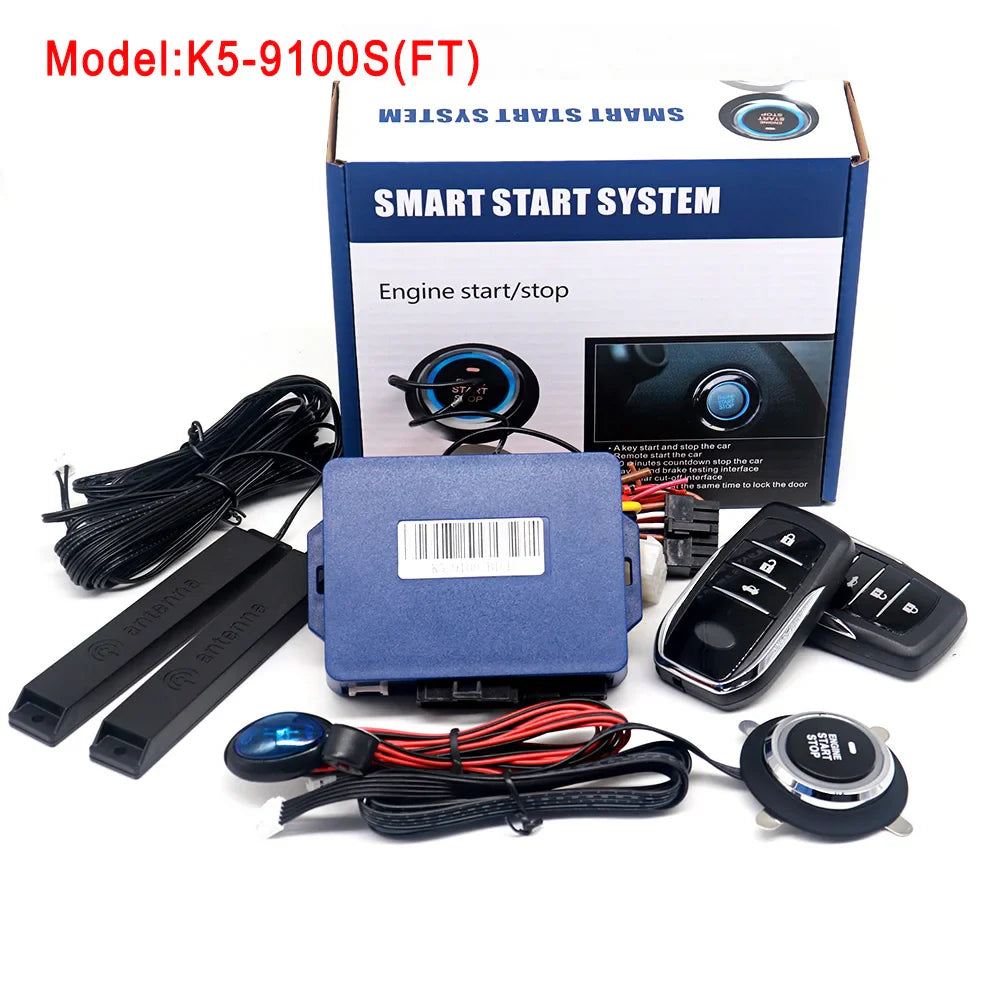 K5 Remote Starter and Car Alarm Smart App Remote Start Stop System for Cars Engine Push Start System with Auto Ignition Button