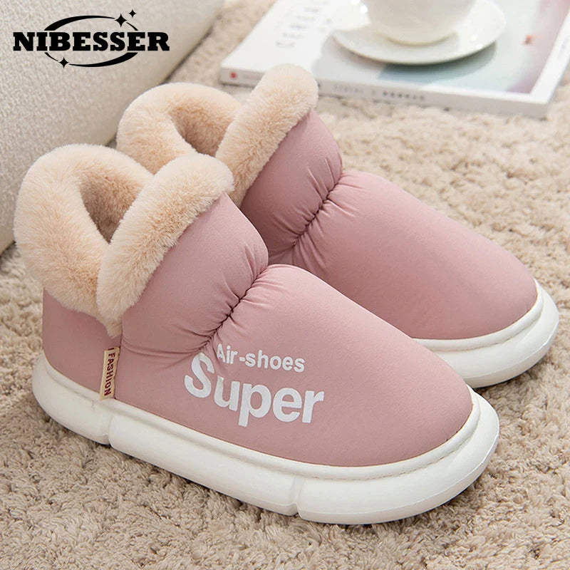 New Women Boots Winter Snow Boots Platform Shoes For Women Ankle Boots Waterproof Botas Mujer Keep Warm Botines Cotton Shoes