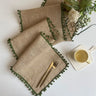 Jute Wedding Festival Christmas Tablecloth Porch Cover Towel Table Cloth Table Runner Wind Linen Woven Decoration