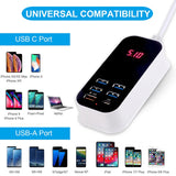 Multiple USB Charger PD 30W Type C Fast Charger Quick Wall Chargers Power Adapter 3.0 Charger UK EU US Plug Mobile Phone Charger