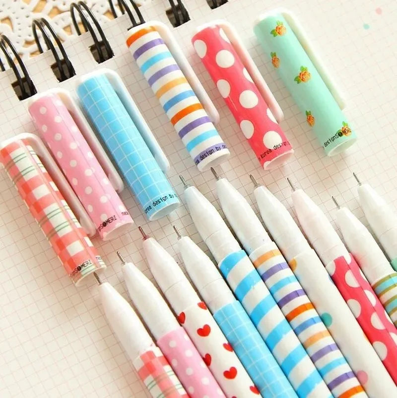 10 Pcs Korean Stationery Stationery Watercolor Pen Gel Pens Set Color Kandelia