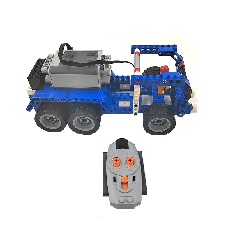 Diy Technical RC APP Programmable Motor 6-wheeled Truck Train Robot Building Block For 9686 Education Moc Children Brick Toys