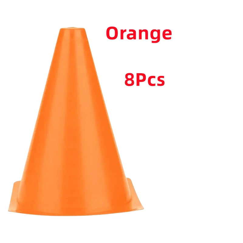 8Pcs 23cm Traffic Prop Cones Toy Multipurpose Construction Theme Party Sports Activity Cones For Football Scooter Training Toy