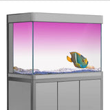 Fish Tank Background Sticker White Yellow Green Blue Cyan Gradient Simple Printing Wallpaper Aquarium Backdrop Decorations PVC