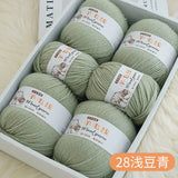 Top Quality Wool Blended Crochet Yarn Knitting Sweater Scarf Woollen Thread Thick Yarn 4ply 3pcs*100g=300grams Free shipping