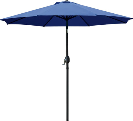 9' Patio Umbrella Outdoor Table Umbrella with 8 Sturdy Ribs