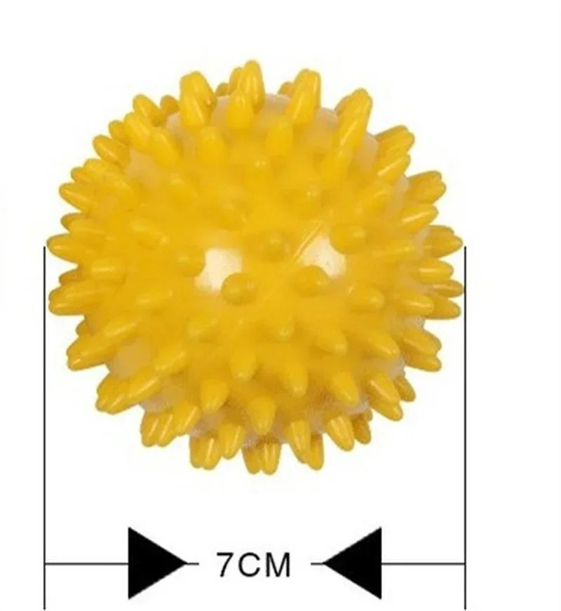 Durable PVC Spiky Massage Ball Trigger Point Sport Fitness Hand Foot Pain Relief Plantar Fasciitis Reliever Hedgehog 7cm Balls