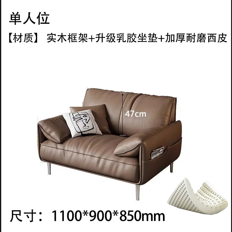 Minimalist Office Sofa Italian Leatherette Booth Seating Business Couches American Cinema Sofa Moderno Lujo Theater Furniture