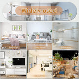 4PCs 3D Mirror Wall Stickers Self-adhesive Mirror Stickers Thicken 2mm Flexible DIY Art Acrylic Mirror Living Room Decoration