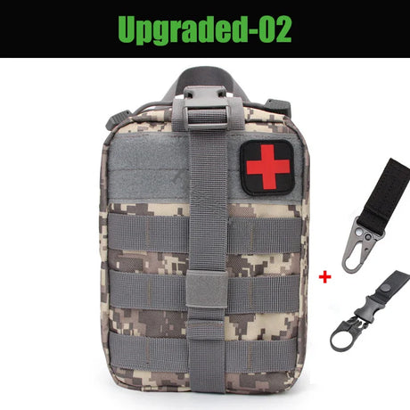 Tactical Molle First Aid Kit Survival Bag Emergency Pouch Military Outdoor Travel Waist Pack EDC Hunting Camping Lifesaving Case