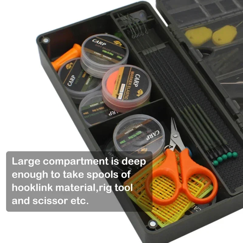 Carp Fishing Tackle Box Equipment for Carp Fishing Rig Hair Ronnie Zig Rig box Accessories Swivel Storage Case Rig Wallet