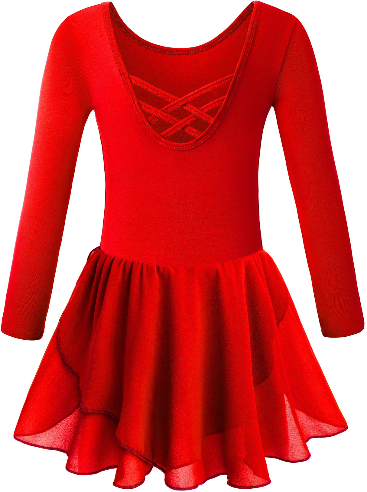 Girls Long Sleeve Leotard with Skirt Dance Dress Kid Toddler Ballet Outfit Clothes