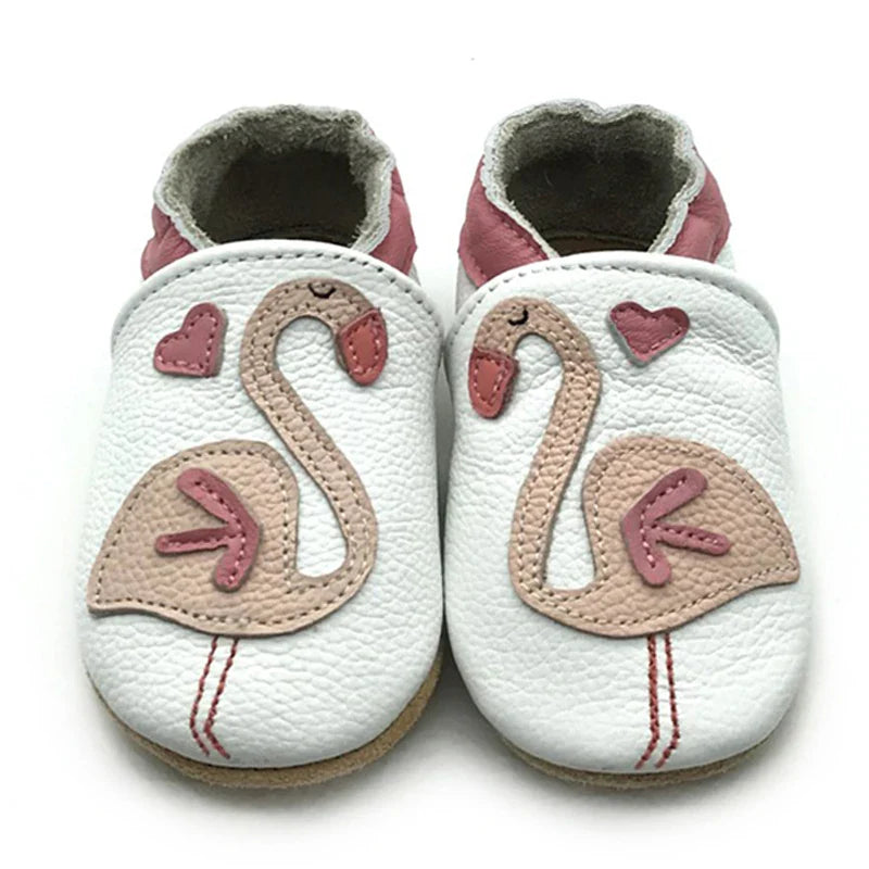 Baby Shoes Cow Leather Bebe Booties Soft Soles Non-Slip Footwear For Infant Toddler First Walkers Boys And Girls Slippers