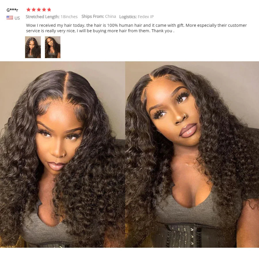 Wow Angel 5x5 HD Lace Closure Curly Wigs Glueless Brazilian Remy Hair Melt All Skins Natural Hairline Human Hair Wigs For Woman