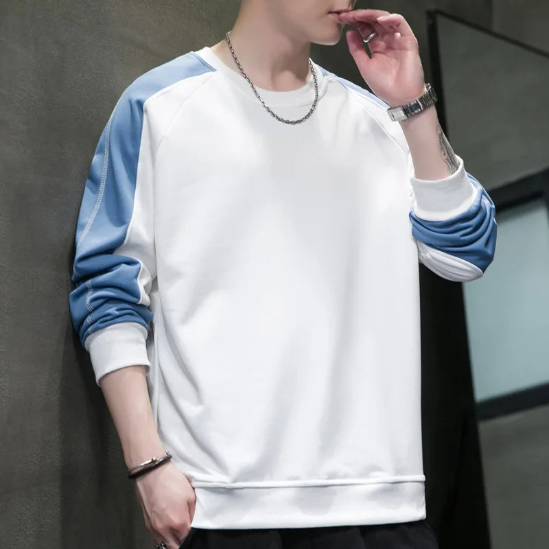 Sweater Mens Autumn and Winter 2023 New Fashion Casual Round Neck Top Trendy Pullover Loose Long Sleeve Sweatshirt Men Outear