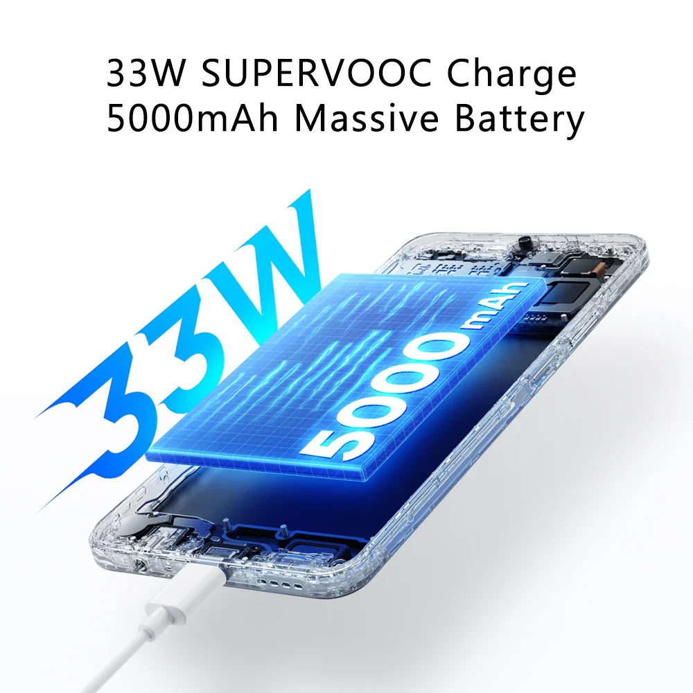 realme C53 33W SUPERVOOC Charge 5000mAh Battery 50MP AI Camera 6.74" 90Hz Display 6GBRAM 128GB ROM Smartphone