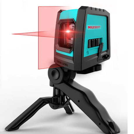 MILESEEY 2 Lines Laser Level Red Line Professional Nivel Laser Self-Leveling, Gift Battery and Tripod