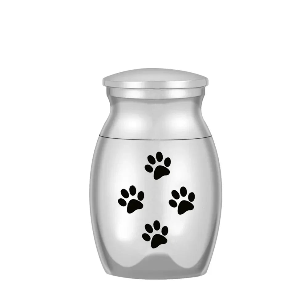 Pet Memorials Pet Urn Dog Paw Print Hair Tooth Collection Urn for Dead Ashes Cat Dog Funerary Urn Urna Para Ceniza De Mascota