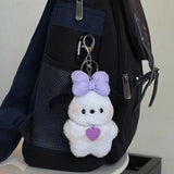 Kawaii Sanrio Plush Keychain Anime Cartoon Pilot Dog Pochacco Cute Plush Toy 키링 Backpack Pendant Decoration Couple Birthday Gift