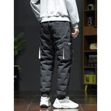 80% White Duck Down Padded Thicken Winter Warm Down Pants Men Joggers Sportswear Sweatpants Thermal Down Trousers