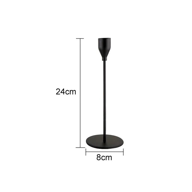 1 Set European Metal Candle Holder Exquisite Candlestick Candelabra Vintage Golden Wedding Decoration Home Living Room Decor