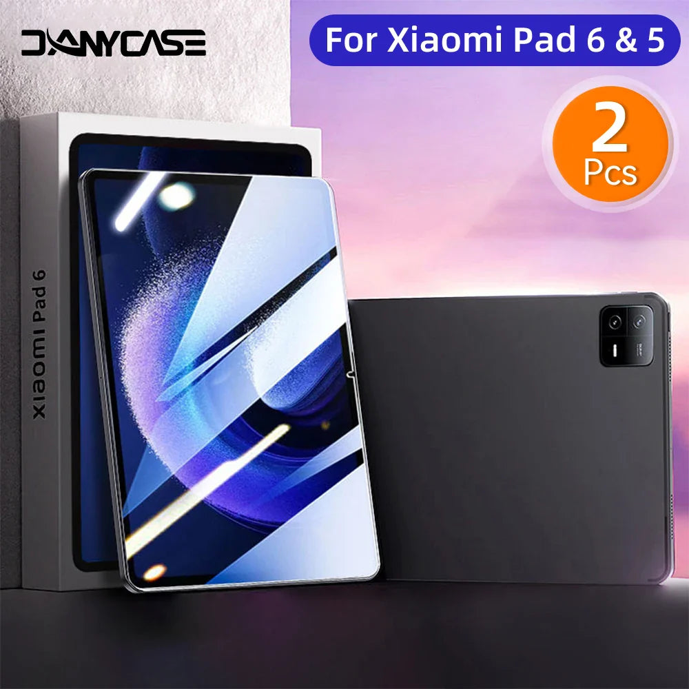 2Piece Glass Protector for 2021 Xiaomi Pad 5/6 Tablet Protective Film 9H Xiomi Mipad 5/6 Pro Screen Protector Glass lens film