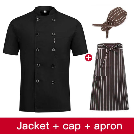 3 colors high quality Double breasted Chef uniform Restaurant hotel kitchen Catering jackets cooking Cafe workwear chef clothes