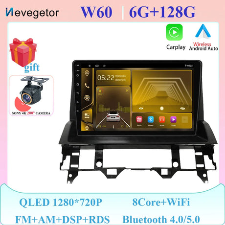 For Mazda 6 2002 2003 2004 2005 2006 2007 2008 WIFI 7862CPU Android 13 All In One Car Multimedia Player Intelligent System