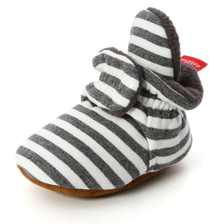 Newborn Baby Socks Shoes Boy Girl Star Toddler First Walkers Booties Cotton Comfort Soft Anti-slip Warm Infant Crib Shoes