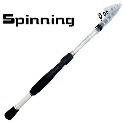 1.6m-2.4m Telescopic Fishing Rods Proable Short Travel Spinning Casting Rod Carp Bass Pike Trout Fishing Tools Lure Test 10-30g