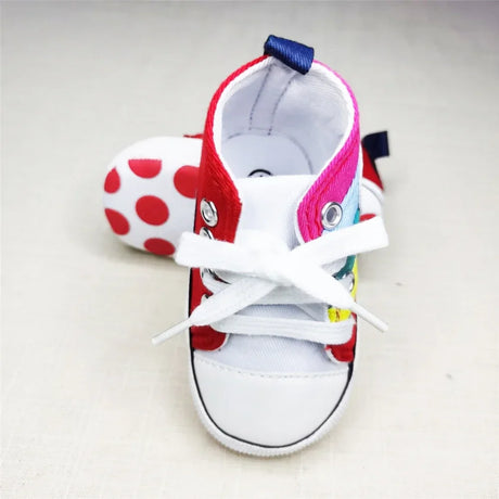 Baby Canvas Classic Sports Sneakers Newborn Baby Boys Girls Print Star First Walkers Shoes Infant Toddler Anti-slip Baby Shoes