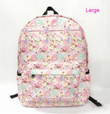 Sanrio Anime My Melody Kuromi Cinnamoroll Student Bag Backpack Parent-child Lightweight Tarp Backpacks For Children Kawaii Toys