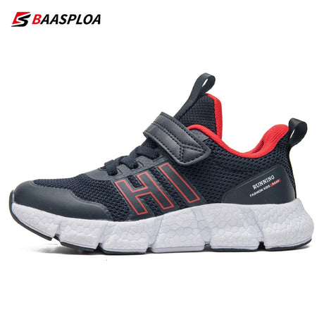 Baasploa Children Running Shoes Spring New Arrival Sport Shoes for Boys Girls Mesh Breathable Casual Sneakers Kids Free Shipping