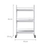 Rolling Cart Organizer Trolley Kitchen Shopping Beach Basket Utility Trolley Storage Bar Tables Archivadores Restaurant Furiture