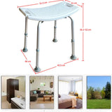 Bathroom and Shower Chair Elderly Folding Bath Chair Furniture Stool Shower Bench Non-slip Bath Chair 6 Gears Height Adjustable