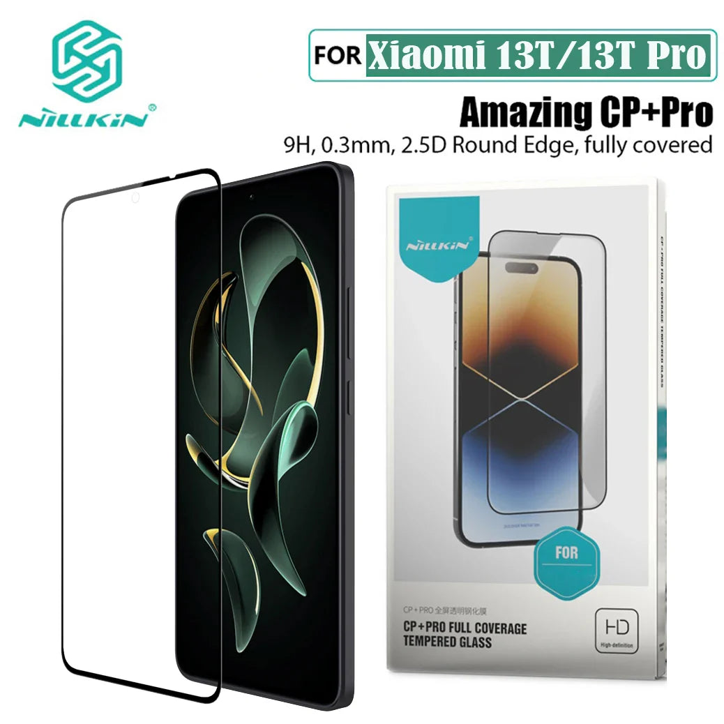 Nillkin For Xiaomi 13T Pro Tempered Glass CP+PRO Anti-Explosion Ultra-thin Full Glue Fully Screen Protector For Xiaomi Mi 13T