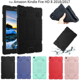 Soft TPU Tablet Case For Amazon Kindle Fire HD 8 HD8 2018 2017 2016 8.0 inch Kids Baby Safe Shockproof Silicone e-Book Case