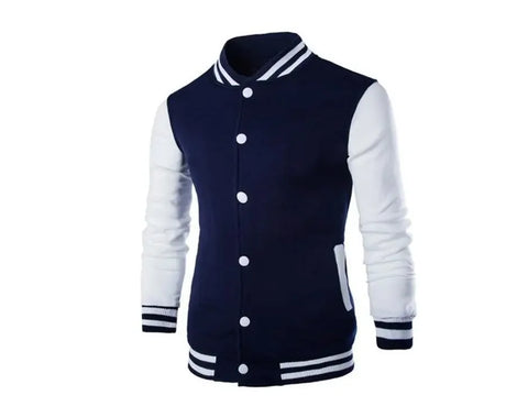 Jacket European Size Men's Stand Collar Baseball Shirt Jacket