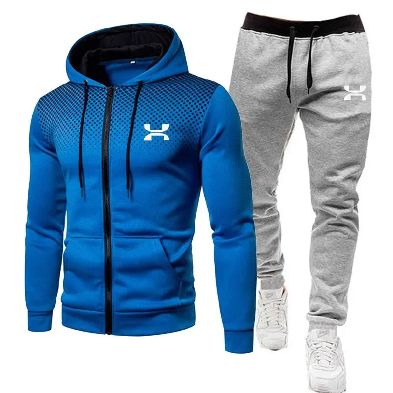 2023 Fashion Tracksuit For Men Hoodie Fitness Gym Clothing Men Running Set Sportswear Jogger Men'S Tracksuit Winter Suit Sports