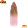 Brazilian Braids Synthetic Curl Hair Soft Braiding Extension 20-28 Inch Afro Crochet Hair Long Water Wave Ombre Color Hair Felek