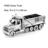 3D Metal Puzzles DIY Assembly Model Engineering Vehicle Long Nose Truck Loader Crane Mixer Car Educational Toys for Children