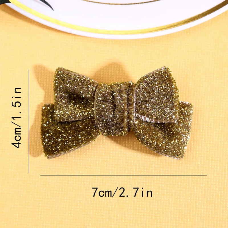 Fashion Ribbon Hairgrips Bow Hairpin For Women Girls Glitter Trendy Ladies Hair Clip New Cute Barrette Hair Accessories