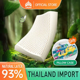 TAIHI Thailand Latex Pillow For Neck Pain Protect Vertebrae Health Care Orthopedic Massage Pillows For Sleeping For Bedroom