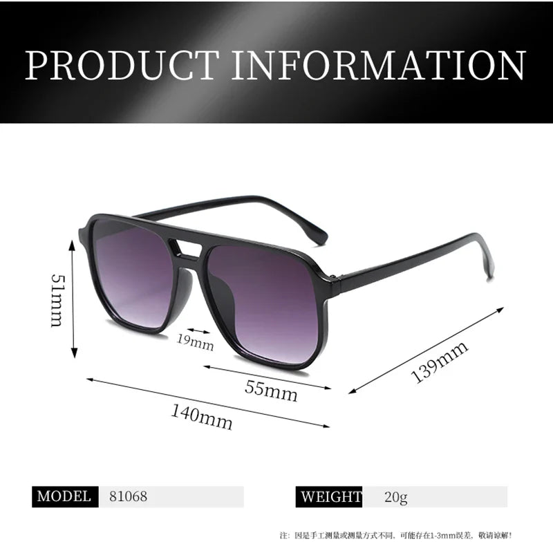 Longkeeper New Leopard Vintage 2024 Women Sunglasses Man Uv400 Eyewear Night Vision Lenses Pilot Double Beam Sun Glasses Driver