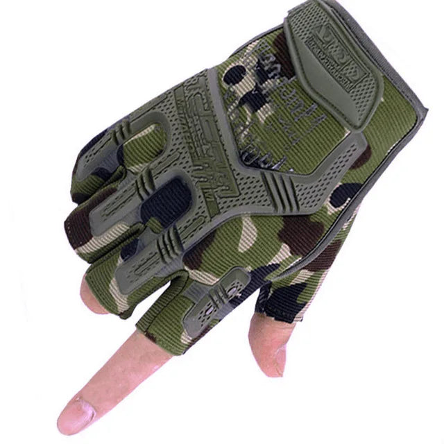 Tactical Military Gloves Half Finger Paintball Airsoft Shot Combat Anti-Skid Men Bicycle Full Finger Gloves Protective Gear