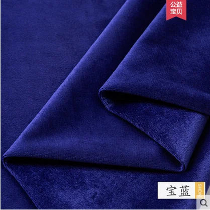 50x155cm Velvet Fabric Thicken Flannel Plush Sofa Fabric Pillow Tablecloth Curtain Gold Velvet DIY Apparel Sewing Fabric 350 G/m