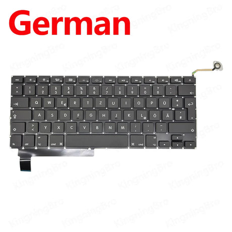 New A1286 Keyboard For MacBook Pro 15" A1286 Replacement Keyboard US UK ES FR RU DE HU KR PT DK NO 2009 2010 2011 2012