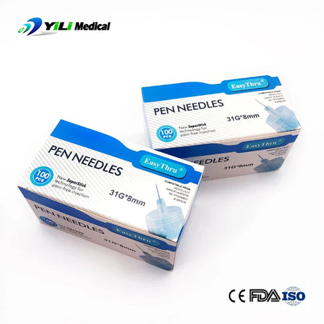 31G（5mm 6mm 8mm ) Painless Diabetic Syringes  Medical Diabetes Accessories 100pcs/box